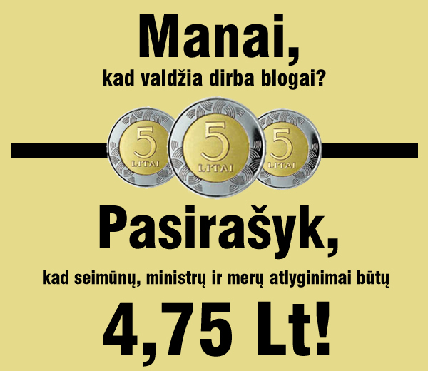 parasu rinkimo akcija 4,75 lt seimunams